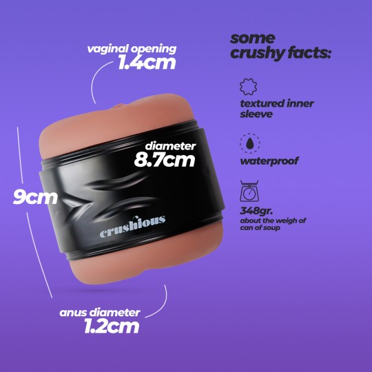 MASTURBADOR COM ENTRADA DUPLA LAMAR CRUSHIOUS