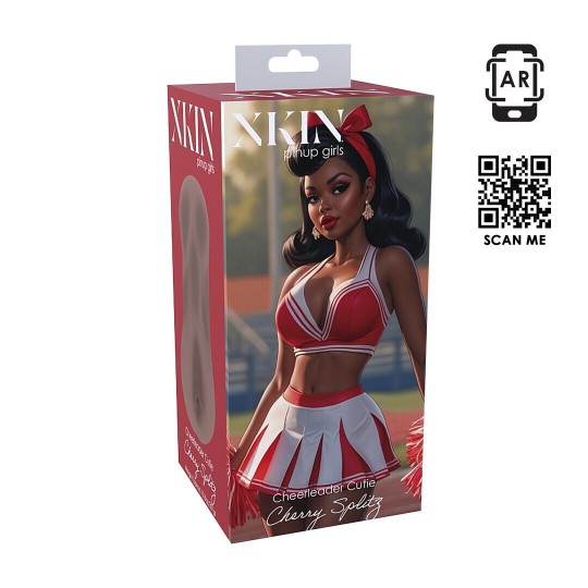 PINUP DOLLS - CHEERLEADER CUTIE CHERRY SPLITZ - TPE LARGE MASTURBATOR - 321G - BROWN