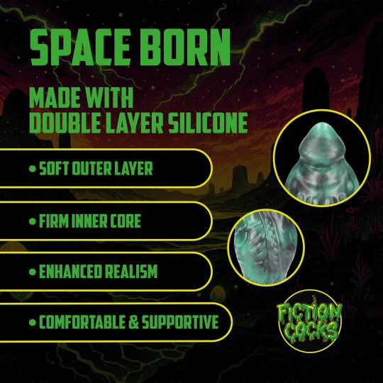 SPACE BORN - EGG PLUG - GREEN/BLACK