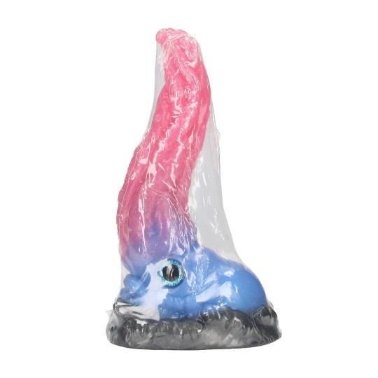 DILDO MONSTER IN SILICONE KRAKEN'S LICK BLU/ROSSO OUCH!