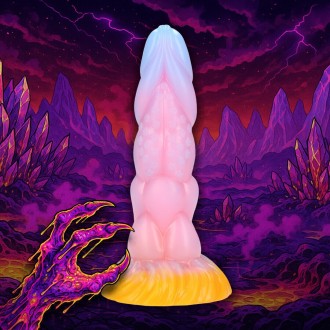 RAINBOW CANINE - SILICONE BUTT PLUG - RAINBOW