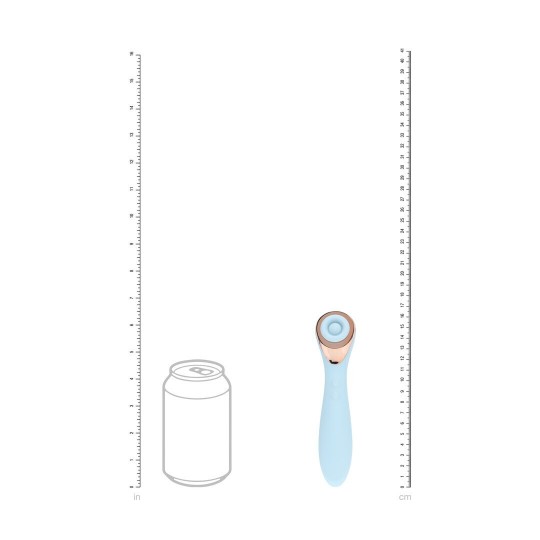 DARLING - AIRTAP WAND VIBRATOR WITH FIVE HEAD ATTACHMENTS - BLUE