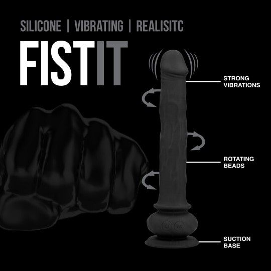 VIBRATING REALISTIC WAVE RIDER - BLACK