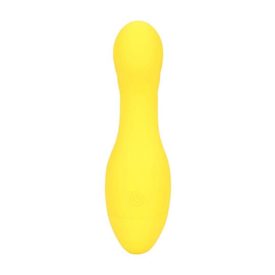 MINI CURVED TIP VIBRATOR - FLIRTY BANANA
