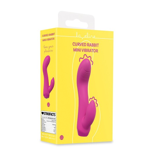 MINI CURVED RABBIT VIBRATOR - PINK