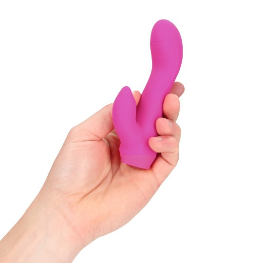 MINI CURVED RABBIT VIBRATOR - PINK