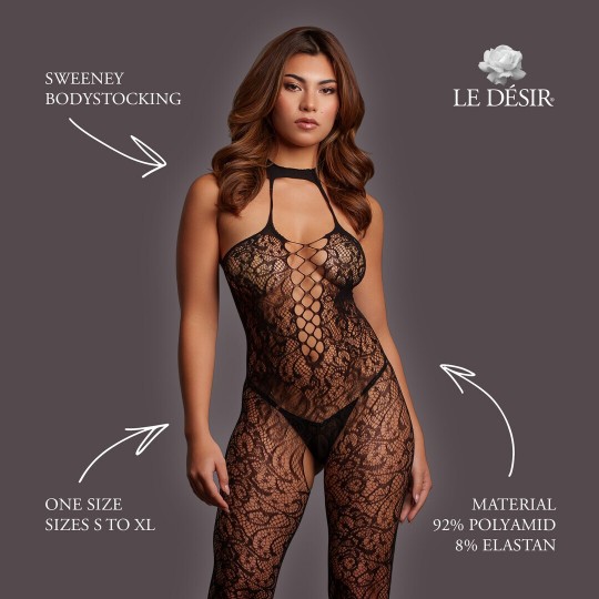 SWEENEY - BODYSTOCKING - ONE SIZE - BLACK