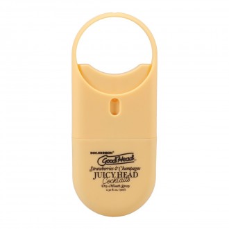JUICY HEAD - COCKTAILS - DRY MOUTH SPRAY TO-GO - STRAWBERRIES AND CHAMPAGNE - 0.3 FL OZ / 9 ML