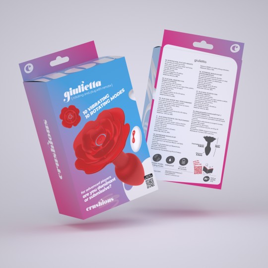 GIULIETTA PLUG ANALE ROTANTE CON TELECOMANDO CRUSHIOUS