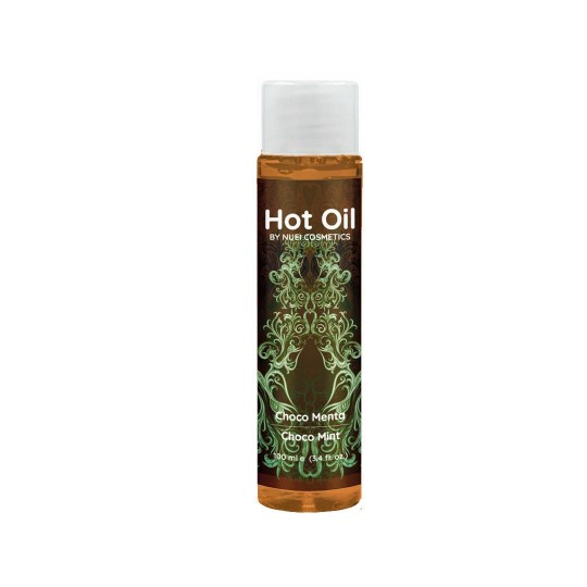 ACEITE DE MASAJE CON EFECTO TÉRMICO DE CHOCOLATE Y MENTA HOT OIL NUEI 100ML