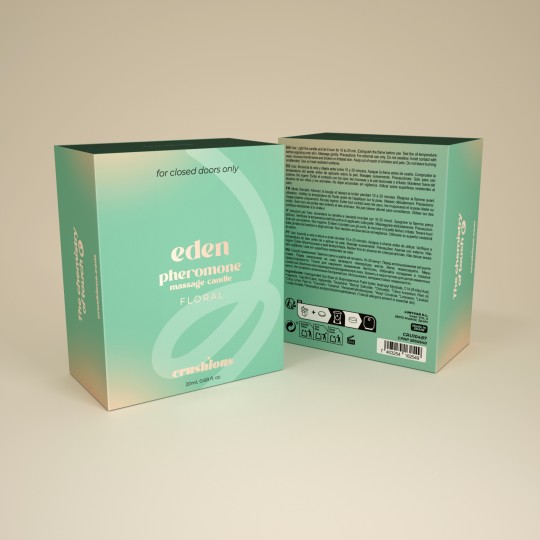 МАССАЖНАЯ СВЕЧА EDEN С ФЕРОМОНАМИ И ЦВЕТОЧНЫМ АРОМАТОМ 20ML CRUSHIOUS