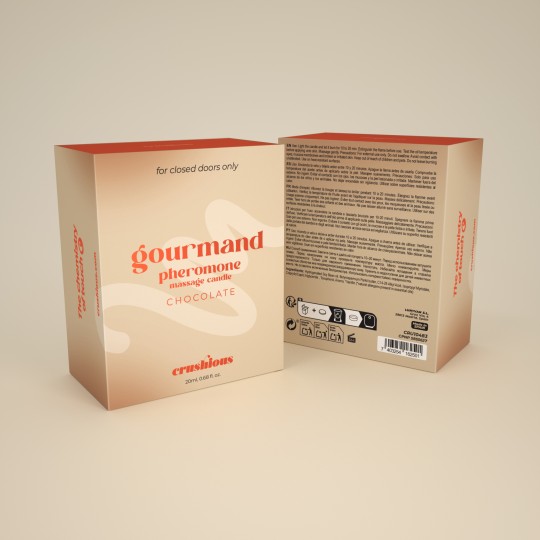 CANDELA DA MASSAGGIO GOURMAND CON FEROMONI E PROFUMO AL CIOCCOLATO 20 ML CRUSHIOUS