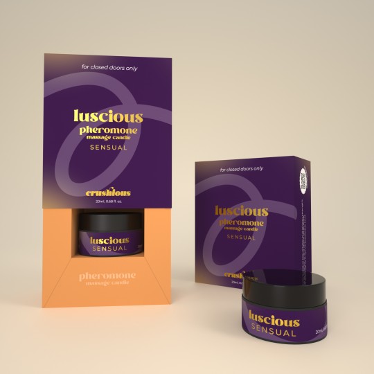 VELA DE MASAJE LUSCIOUS CON FEROMONAS Y AROMA SENSUAL 20ML CRUSHIOUS