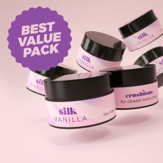 PACK 5 + 1 FREE CRUSHIOUS SILK MASSAGE CANDLE WITH PHEROMONES AND VANILLA SCENT 20ML