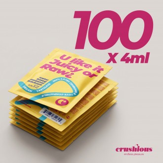 PACK DE 100 SACHET DE LUBRIFIANT À BASE D’EAU 4ML CRUSHIOUS