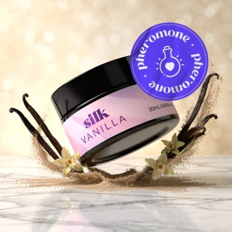CRUSHIOUS SILK MASSAGE CANDLE WITH PHEROMONES AND VANILLA SCENT 20ML
