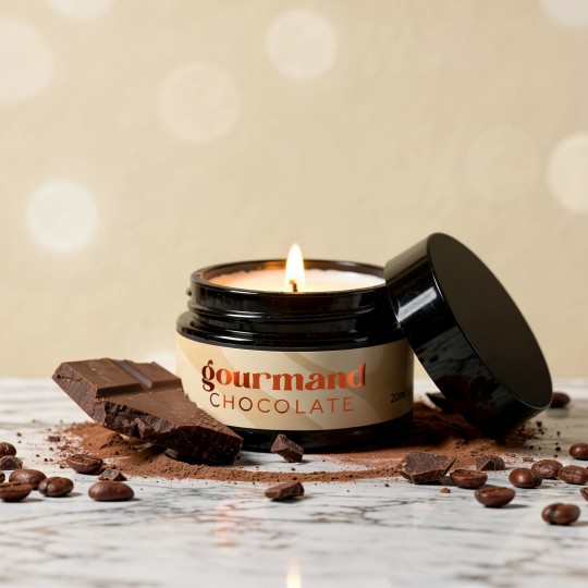 GOURMAND-MASSAGEKERZE MIT PHEROMONEN UND SCHOKOLADENDUFT 20 ML CRUSHIOUS