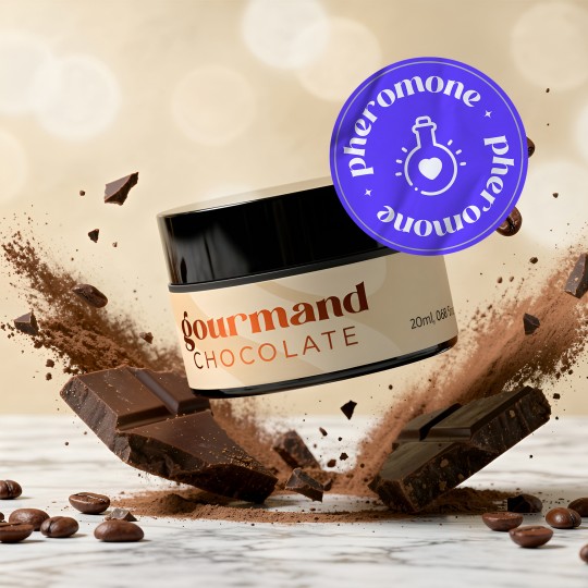 VELA DE MASAJE GOURMAND CON FEROMONAS Y AROMA A CHOCOLATE 20 ML CRUSHIOUS