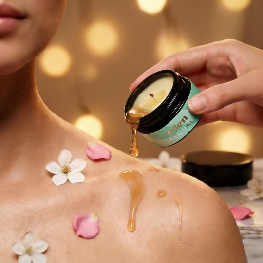 MASSAGEKERZE EDEN MIT PHEROMONEN UND BLUMENAROMA 20ML CRUSHIOUS