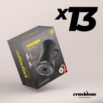 CONFEZIONE DA 13 MASTURBATORE ULTRA POTENTE VOYAGE CRUSHIOUS