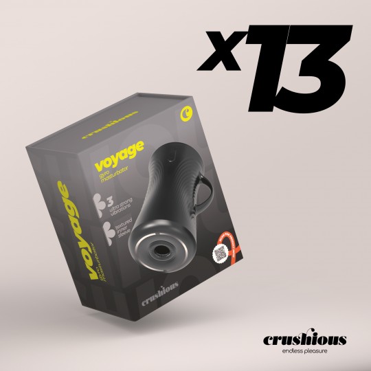 CONFEZIONE DA 13 MASTURBATORE ULTRA POTENTE VOYAGE CRUSHIOUS