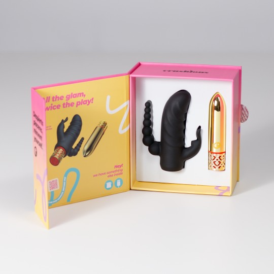 ROMANOV VIBRATORE CLASSICO CON GUAINA IN SILICONE RIMOVIBILE CRUSHIOUS