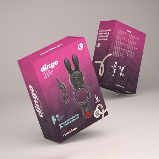 CRUSHIOUS DINGO DOUBLE VIBRATING RING WITH REMOTE CONTROL
