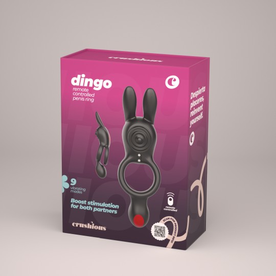 CRUSHIOUS DINGO DOUBLE VIBRATING RING WITH REMOTE CONTROL