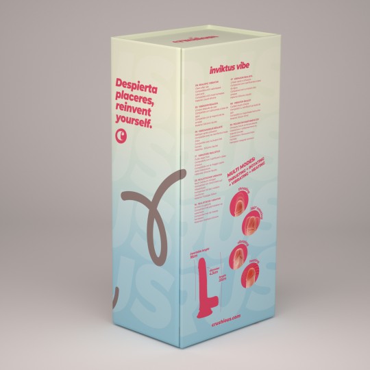 VIBRADOR DE SILICONA LIQUIDA INVIKTUS VIBE 8,5 CRUSHIOUS PIEL