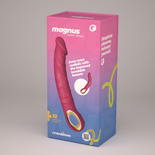 VIBRATORE FLESSIBILE MAGNUS BEND VIOLA CRUSHIOUS