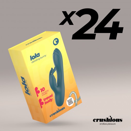 PACK OF 24 CRUSHIOUS LOLA MINI RABBIT VIBRATOR