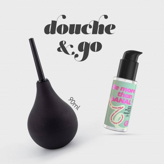 DOUCHE &amp; GO DUCHA ANAL 90ML CON LUBRICANTE ANAL 50ML CRUSHIOUS