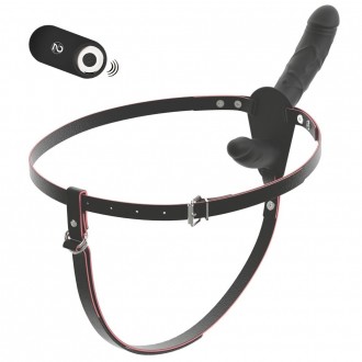 RC VIBRATING DOUBLE STRAP-ON