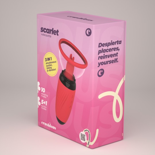 CRUSHIOUS SCARLET VULVA PUMP RECHARGEABLE STIMULATOR