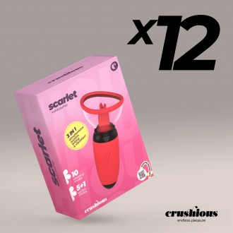 CONFEZIONE DA 12 SCARLET STIMOLATORE VULVARE RICARICABILE CRUSHIOUS
