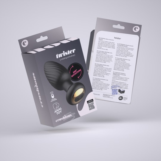 TWISTER PLUG ANAL ROTATIVO COM CONTROLO REMOTO CRUSHIOUS