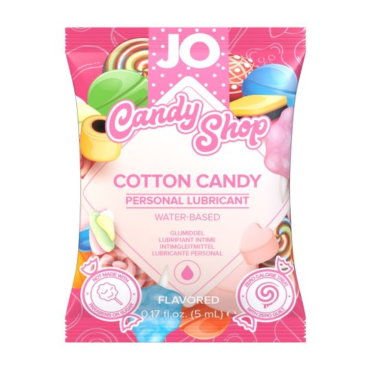 CANDY SHOP - COTTON CANDY - WATERBASED LUBRICANT - 0.17 FL OZ / 5 ML - SACHET