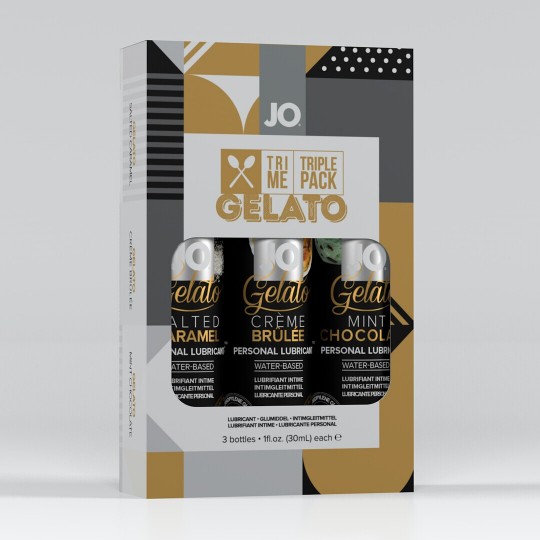 TRI-ME TRIPLE PACK - GELATO - GIFT SET WITH THREE LUBRICANTS - 1 FL OZ / 30 ML