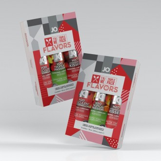 TRI-ME TRIPLE PACK - FLAVORS - GIFT SET WITH THREE LUBRICANTS - 1 FL OZ / 30 ML