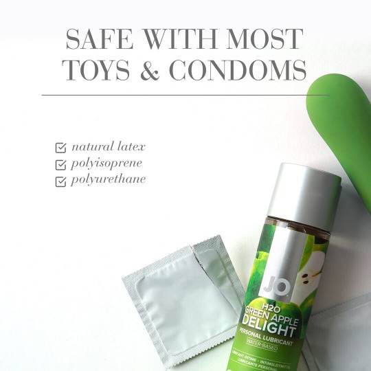 H2O - GREEN APPLE DELIGHT - WATERBASED LUBRICANT - 1 FL OZ / 30 ML