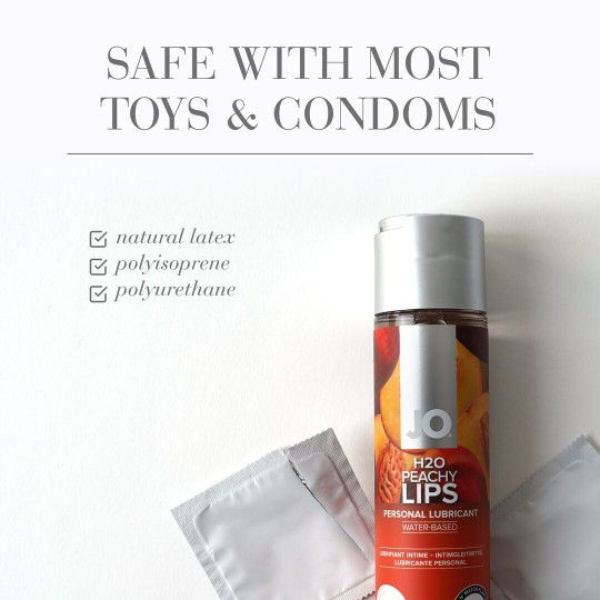 H2O - PEACHY LIPS - WATERBASED LUBRICANT - 4 FL OZ / 120 ML