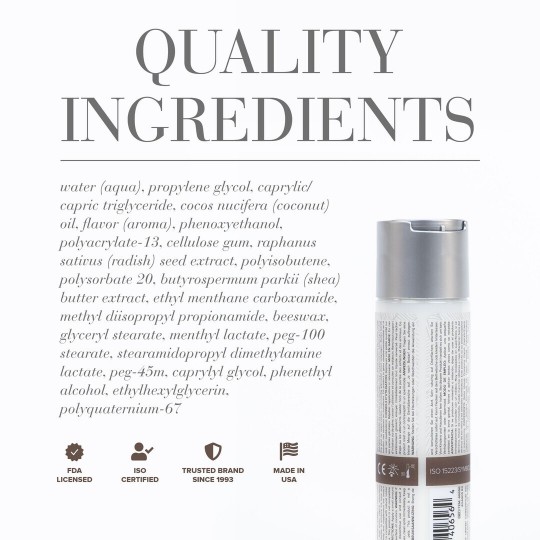 COCONUT HYBRID - WATERBASED AND COCONUT OIL LUBRICANT - 4 FL OZ / 120 ML