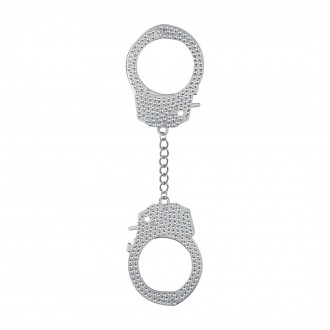 HEAVY-DUTY DIAMOND HANDCUFFS - SILVER