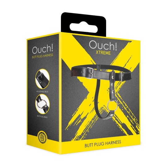 BUTT PLUG HARNESS - BLACK