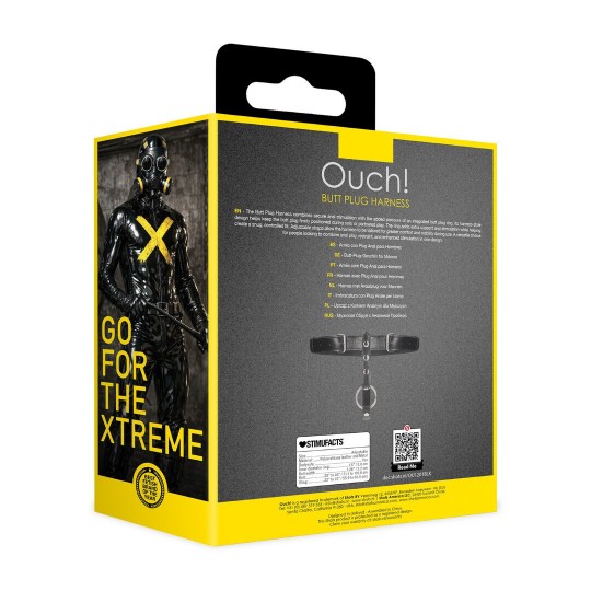 BUTT PLUG HARNESS - BLACK