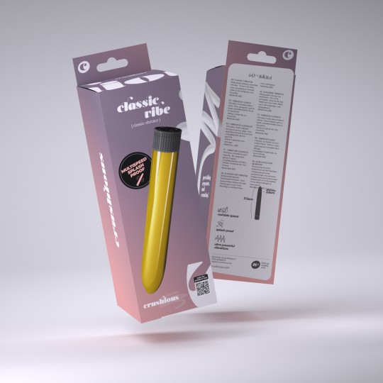CRUSHIOUS CLASSIC VIBE VIBRATOR GOLDEN