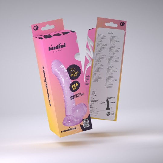 HUDINI DILDO ANALE GELATINOSO VIOLA CRUSHIOUS