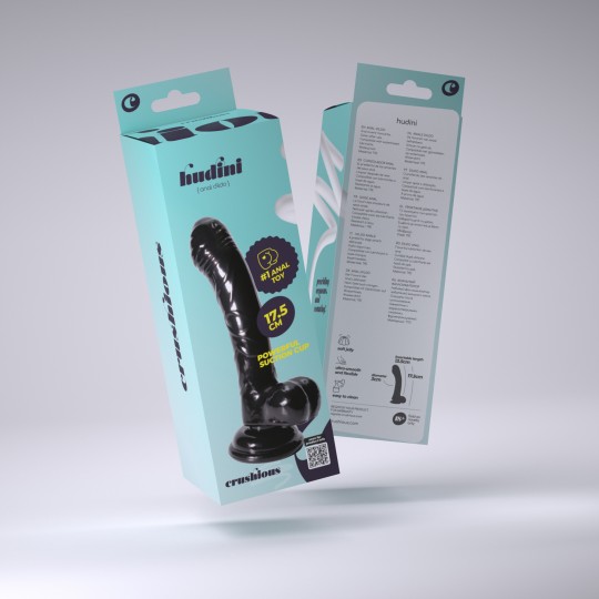 CRUSHIOUS HUDINI JELLY ANAL DILDO BLACK