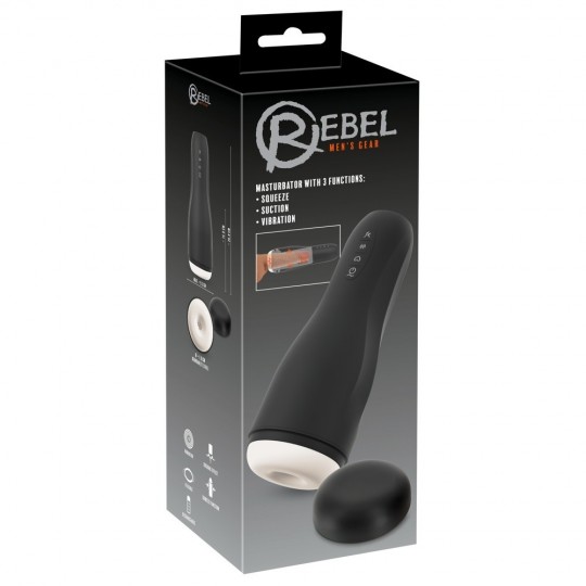 MASTURBATOR WITH 3 FUNCTIONS