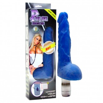 PULSE MASTER REALISTIC VIBRATOR WITH LIGHT BLUE
